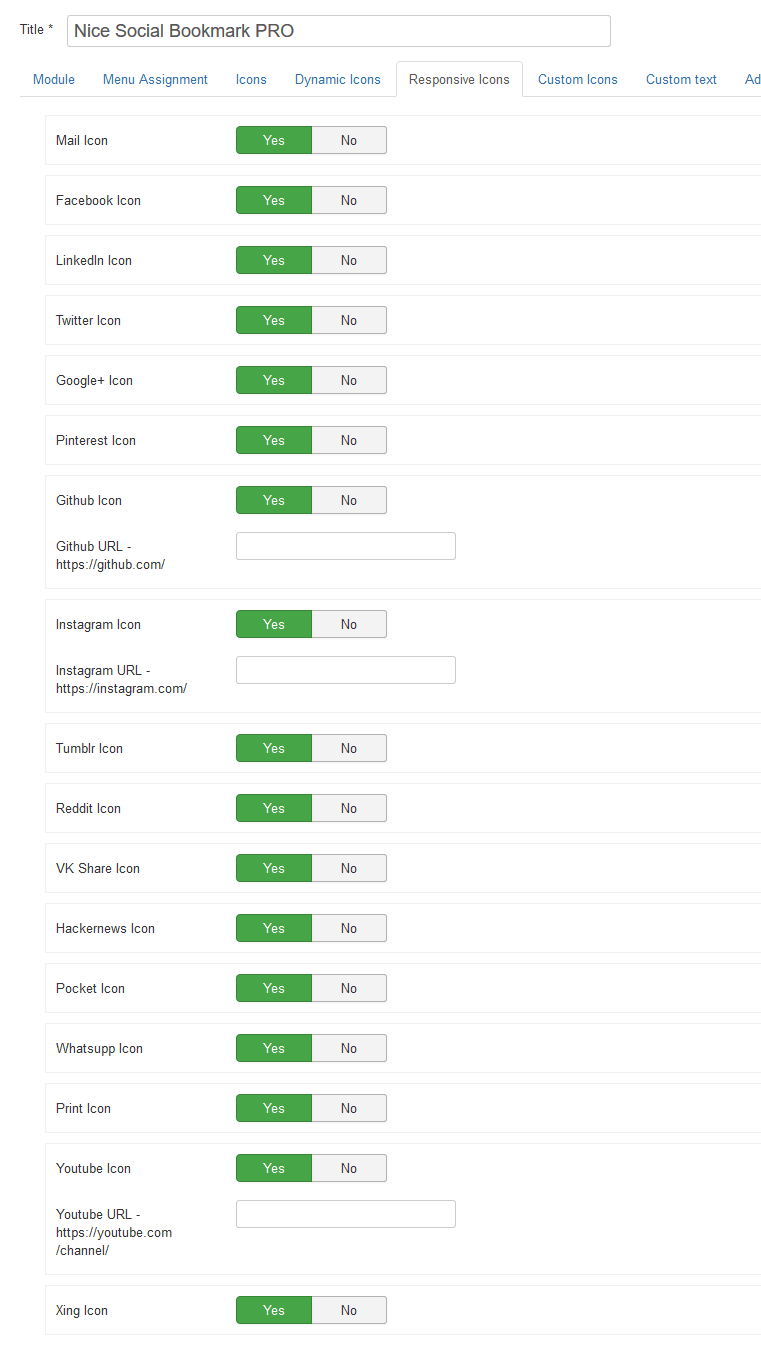 Nice Social Bookmark Pro Options 4